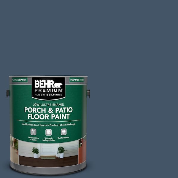 1 gal. #PFC-60 Deep Galaxy Low-Lustre Enamel Interior/Exterior Porch and Patio Floor Paint