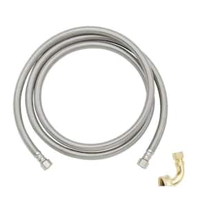 3/8 in. Comp. x 3/8 in. Comp. x 72 in. Braided Stainless Steel Dishwasher Supply Line with 3/4 in. Garden Hose Elbow