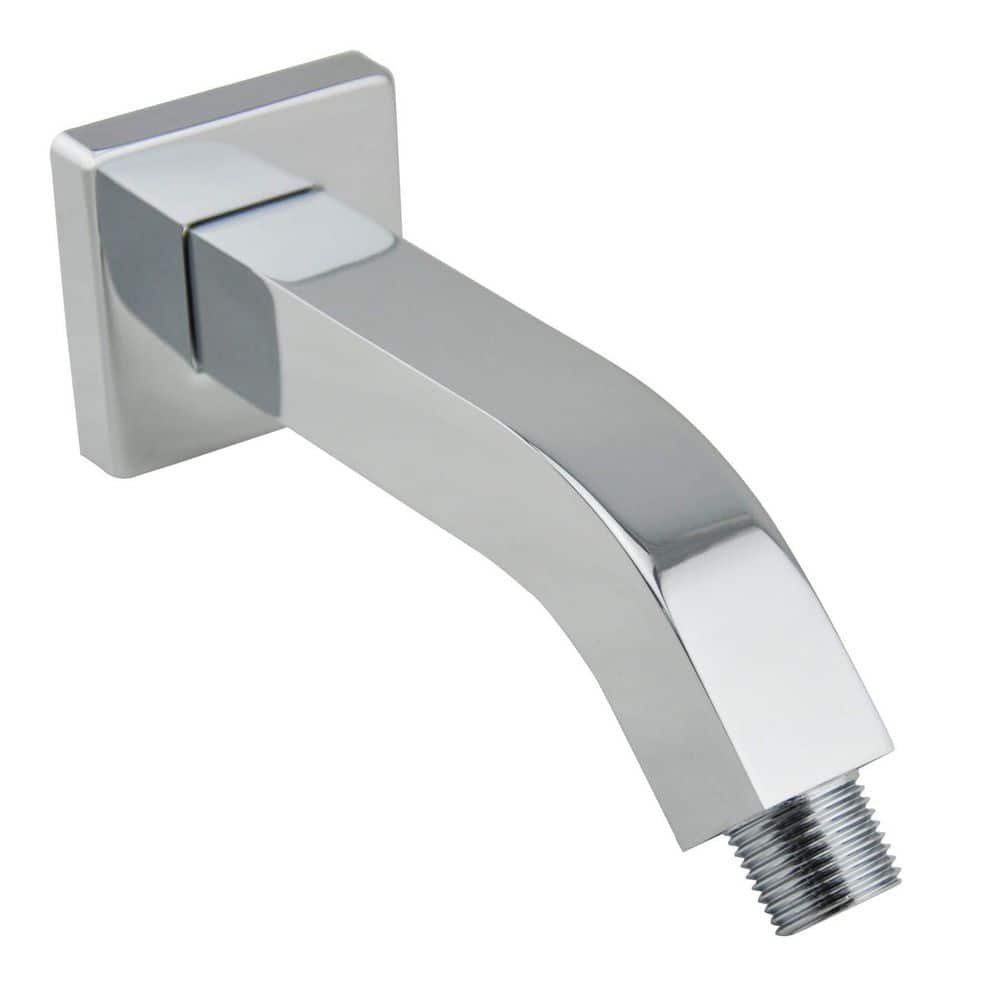 Polished Chrome 6 Inch Brass Wall Mount Shower Extension Arm, Square Shower Head Arm with Anti Scratch O Ring Flange price history on PriceWatchPro