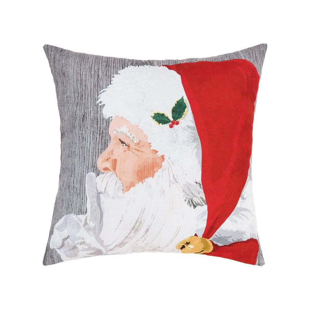  Outdoor Pillows Covers with Inserts Set of 2, Merry Christmas  Santa Hold Gift Snowflake Waterproof Pillow with Adjustable Strap Decorative  Throw Pillows for Patio Furniture Lounge Chair, 12x20 Inch : Patio