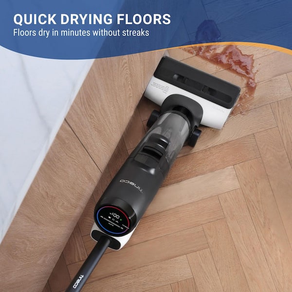 Tineco Floor Washer FlashDry Cordless Mop & Vacuum Cleaner, 6 Series, Black