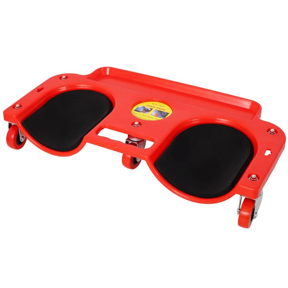 Rolling Knee Creeper Durable Knee Pads with 360 Degree Turn Casters and Tool Tray, for Garage Workshop Garden, Red price history on PriceWatchPro