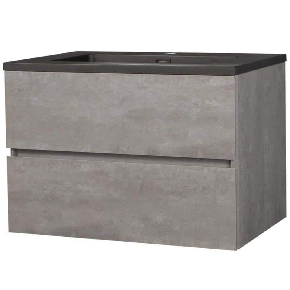 35 in. W. x 18.66 in. x 19.69 in. Single Sink Wall Mounted Bath Vanity in G