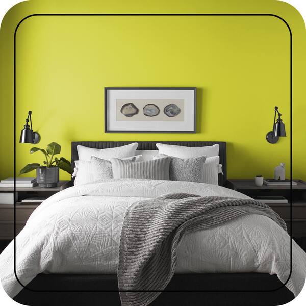 ccp ヘドラPOP COLOR (LIME) BEHR ULTRA 1 qt. #S-G-400 Lime Pop Extra Durable Eggshell Enamel