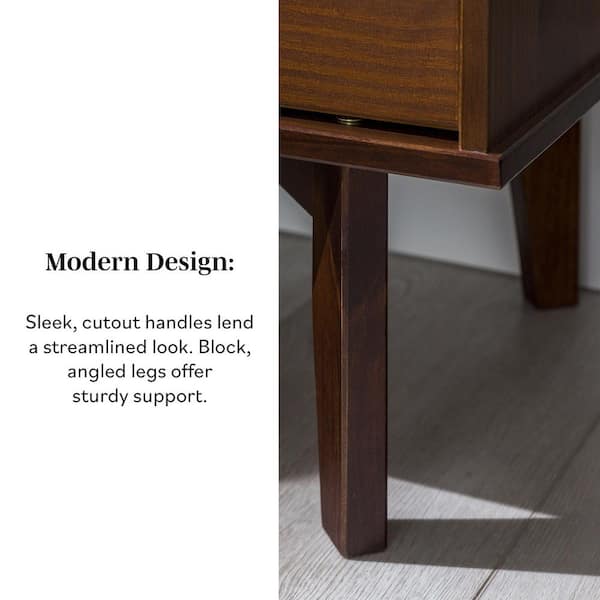 Walker Edison Furniture Company Mid Century Modern 2-Drawer