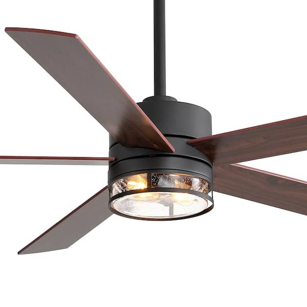Breezary Felix 65 in. Indoor Black Large Ceiling Fan with Light 