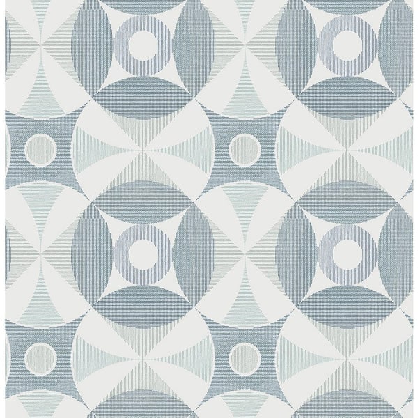 A-Street Prints Ellis Teal Geometric Paper Strippable Wallpaper (Covers 56.4 sq. ft.)