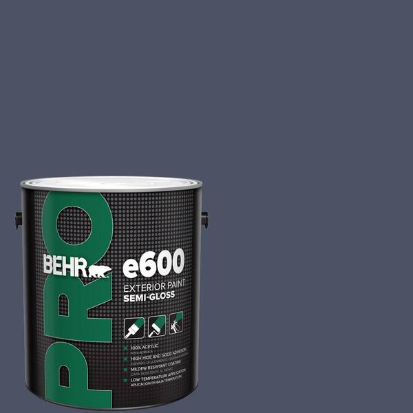 BEHR PRO 1 gal. #610F-7 Mystical Shade Semi-Gloss Exterior Paint