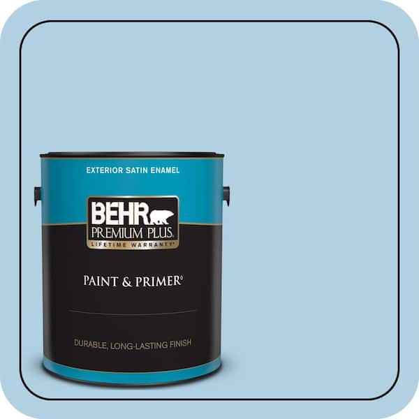 BEHR PREMIUM PLUS 1 gal. #560C-3 Holiday Road Satin Enamel Exterior Paint & Primer