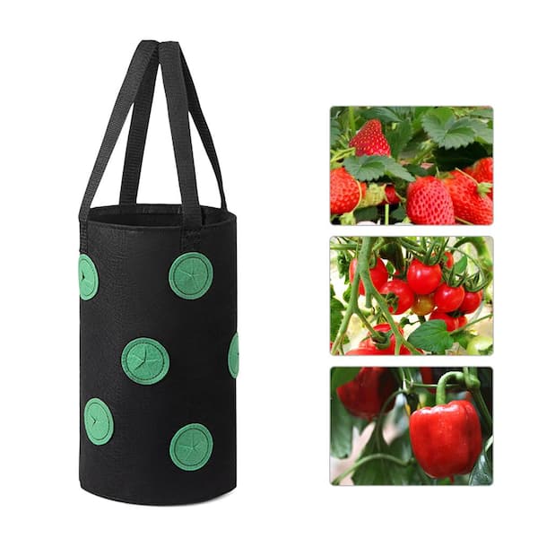 Hanging Plant Bag For Strawberry, Vertical Grow Bag For Vegetables