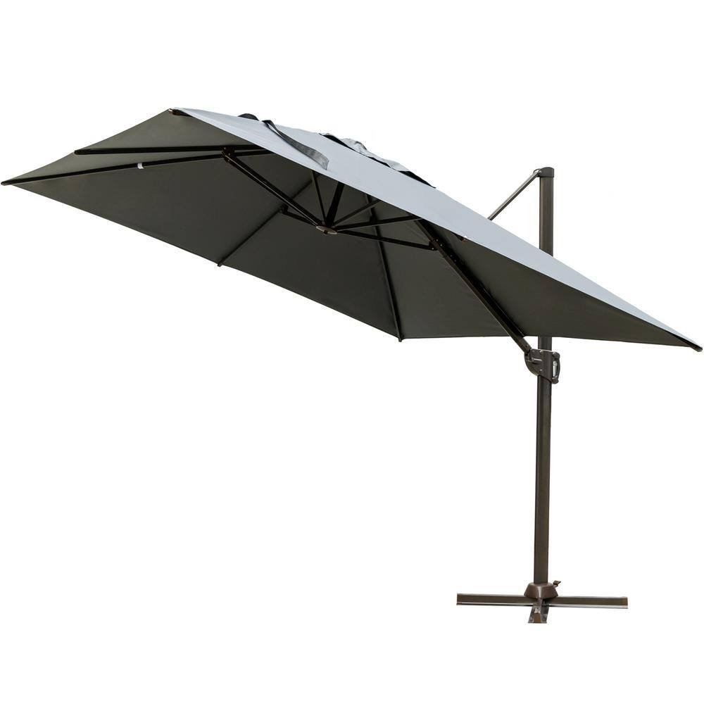 Crestlive Products 10 ft. Aluminum Cantilever Tilt Patio Umbrella in