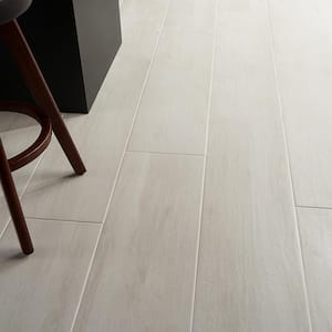 Briarwood Bone 9.84 in. x 39.4 in. Matte Porcelain Floor and Wall Tile (16.14 sq. ft./Case)