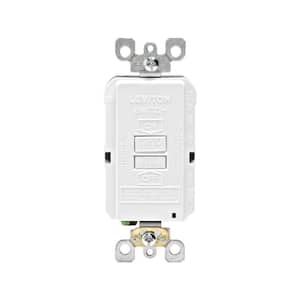 20 Amp 125-Volt Combo Self-Test Blank Face GFCI Outlet, White