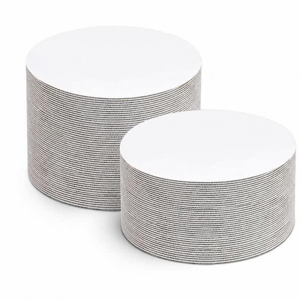 25-Pack 10-Inch Round White Cake Boards, Food-Grade Cardboard Circles for Cake Display