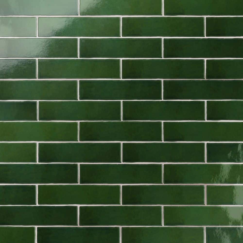 Merola Tile Viva Antic Verde 3 in. x 12 in. Ceramic Wall Tile