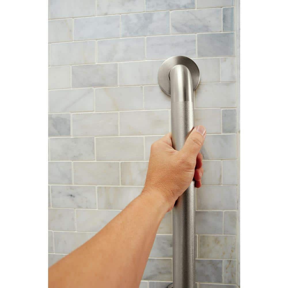 24-Inch Polished Stainless Steel Wall Mount Grab Bar