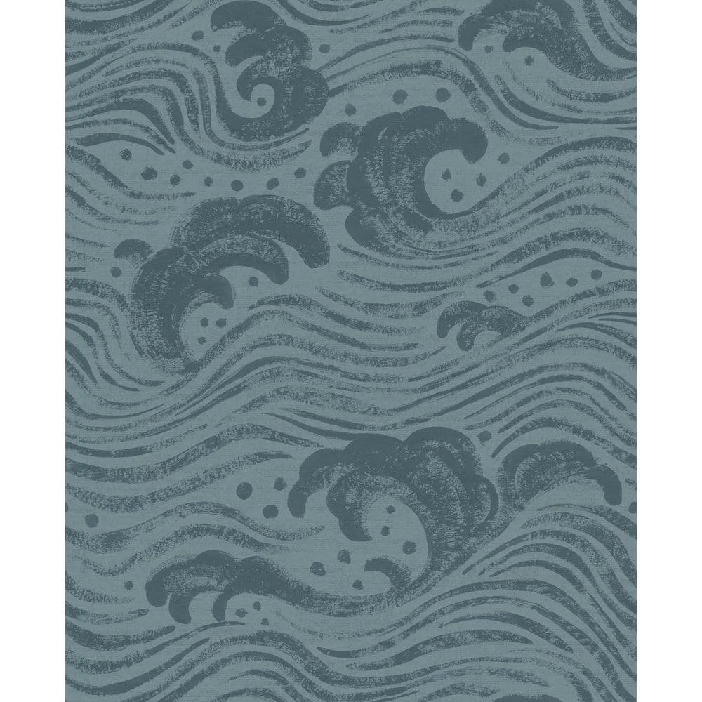 Swell Teal Blue Ocean Wave Wallpaper price history on PriceWatchPro