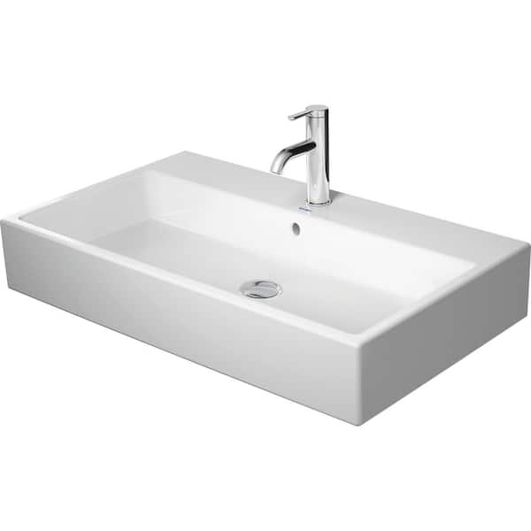 Vero 6.5 in. Wall Mount Bathroom Sink in White Ceramic (Faucet Not Included)