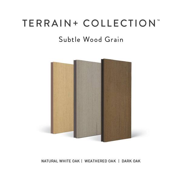 TimberTech Composite Terrain 1 in. x 6 in. x 1 ft. Grooved Brown Oak Composite Sample (Actual: 0.94 in. x 5.36 in. x 1 ft)