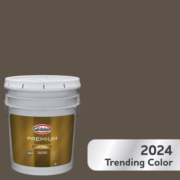 Glidden Premium 5 gal. PPG1021-7 Cabin Fever Flat Exterior Latex Paint