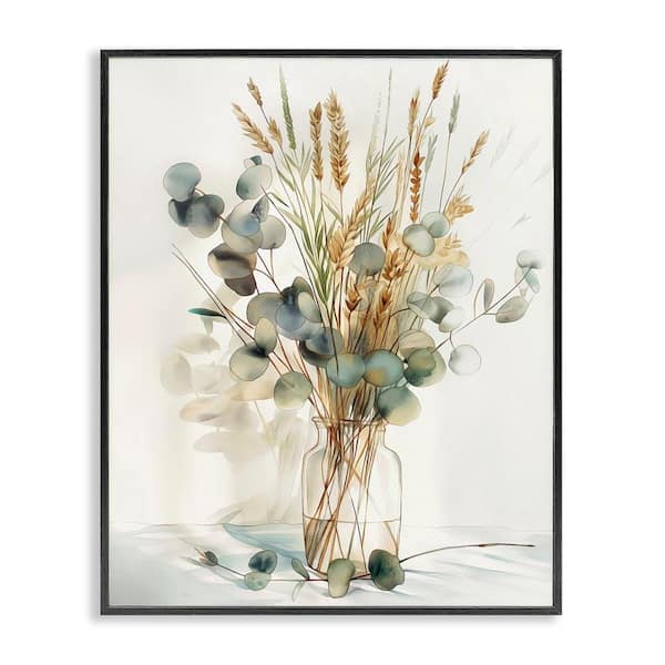 Gathered Eucalyptus Herbs by Steve Huntziker Black Framed Nature Giclee Art Print 20 in. x 16 in.
