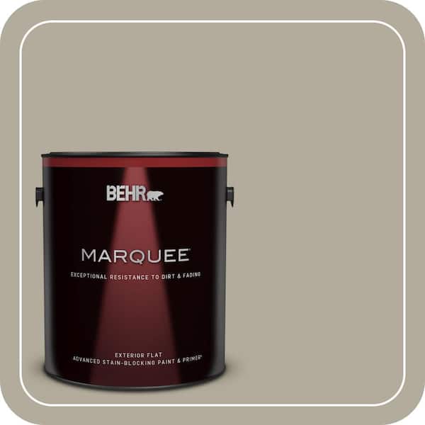 BEHR MARQUEE 1 gal. #PPF-33 Terrace Taupe Flat Exterior Paint & Primer