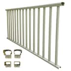 6 ft. x 36 in. Clay Aluminum Baluster Rail Kit