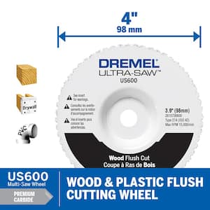 Ultra-Saw 4 in. Premium Carbide Wood and Plastic Flush Cut Wheel