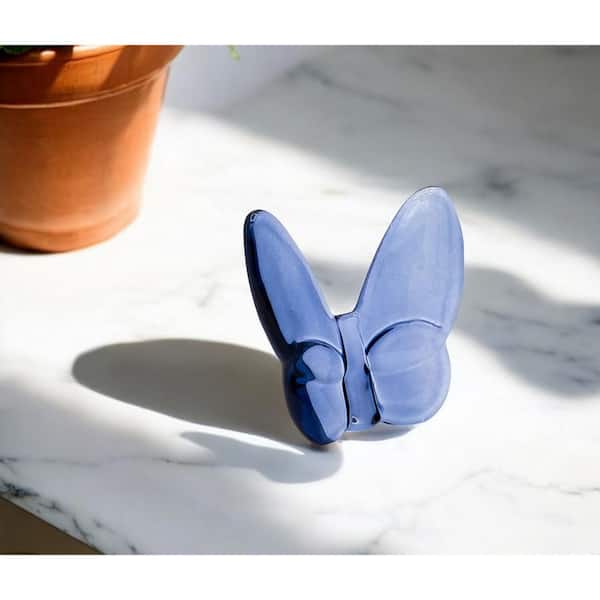 Blue 2.5 in. x 2.5 in. Novelty Crystal Figurine