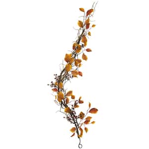 4 ft. Fall Foliage, Berries and Twig Artificial Garland