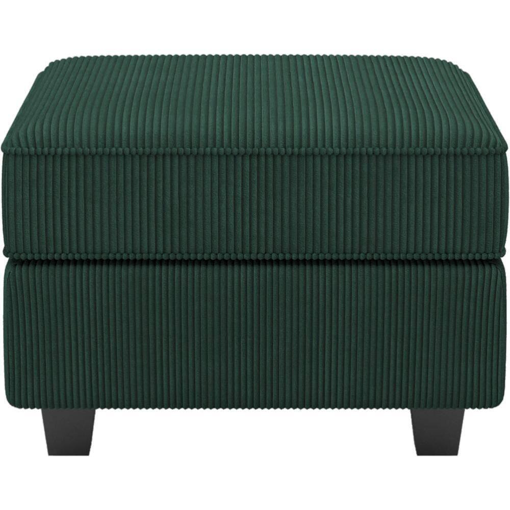 Corduroy Square Storage Ottoman Large Ottoman
