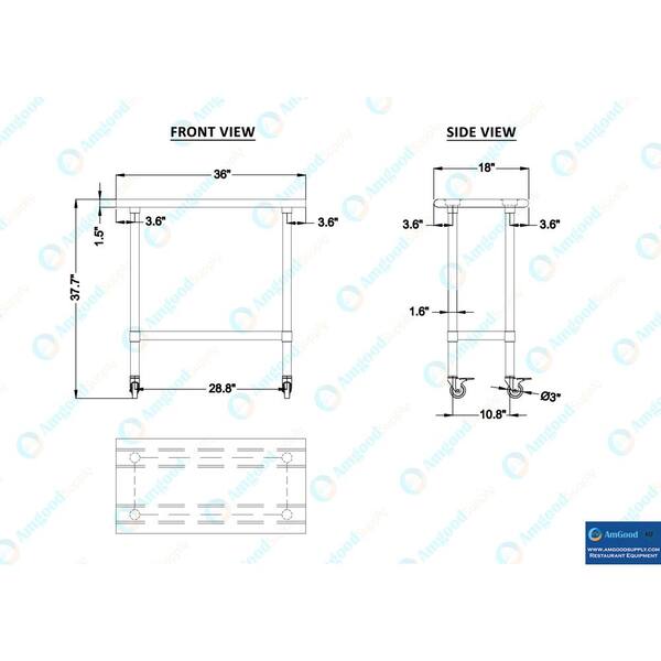 Fixed Work Table 1690 X 600 X 865 Mm Ref. Ega Master 51578