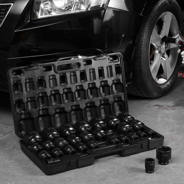 Impact Socket Set 3/4 in. 29 Piece Impact Sockets, 6-Point Sockets, Rugged Construction, CR-M0