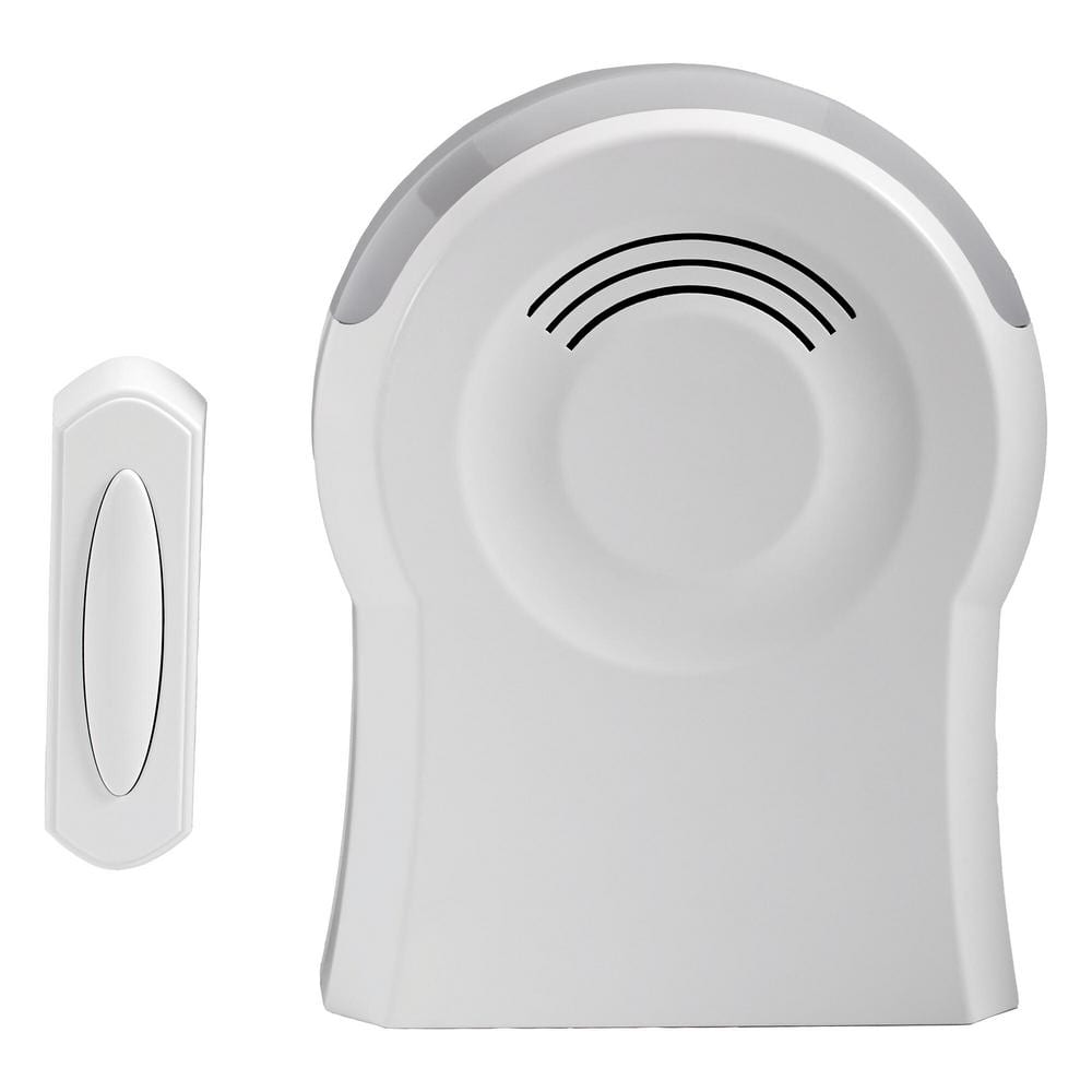 Defiant Wireless Battery Operated Tabletop Doorbell Kit with LED Strobe