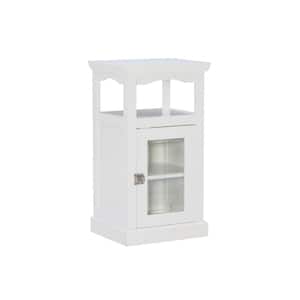Tempe Demi 15.75 in. W x 13.39 in. D x 28.82 in. H Free Standing White Linen Cabinet