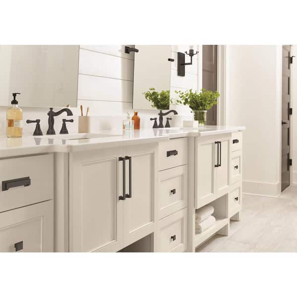 Appoint 3 in. or 3-3/4 in. (76mm or 96mm) Traditional Matte Black Cabinet Cup Pull