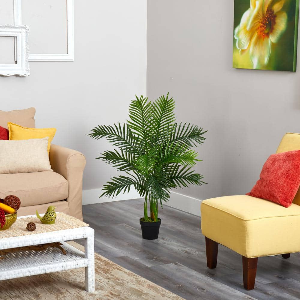 Nearly Natural 3.5 ft. Areca Palm Artificial Tree (Real Touch) T1522