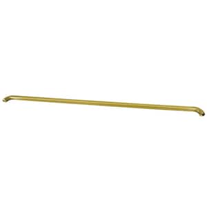 Meridian 54 in. x 1.25 in. Grab Bar in Brushed Brass