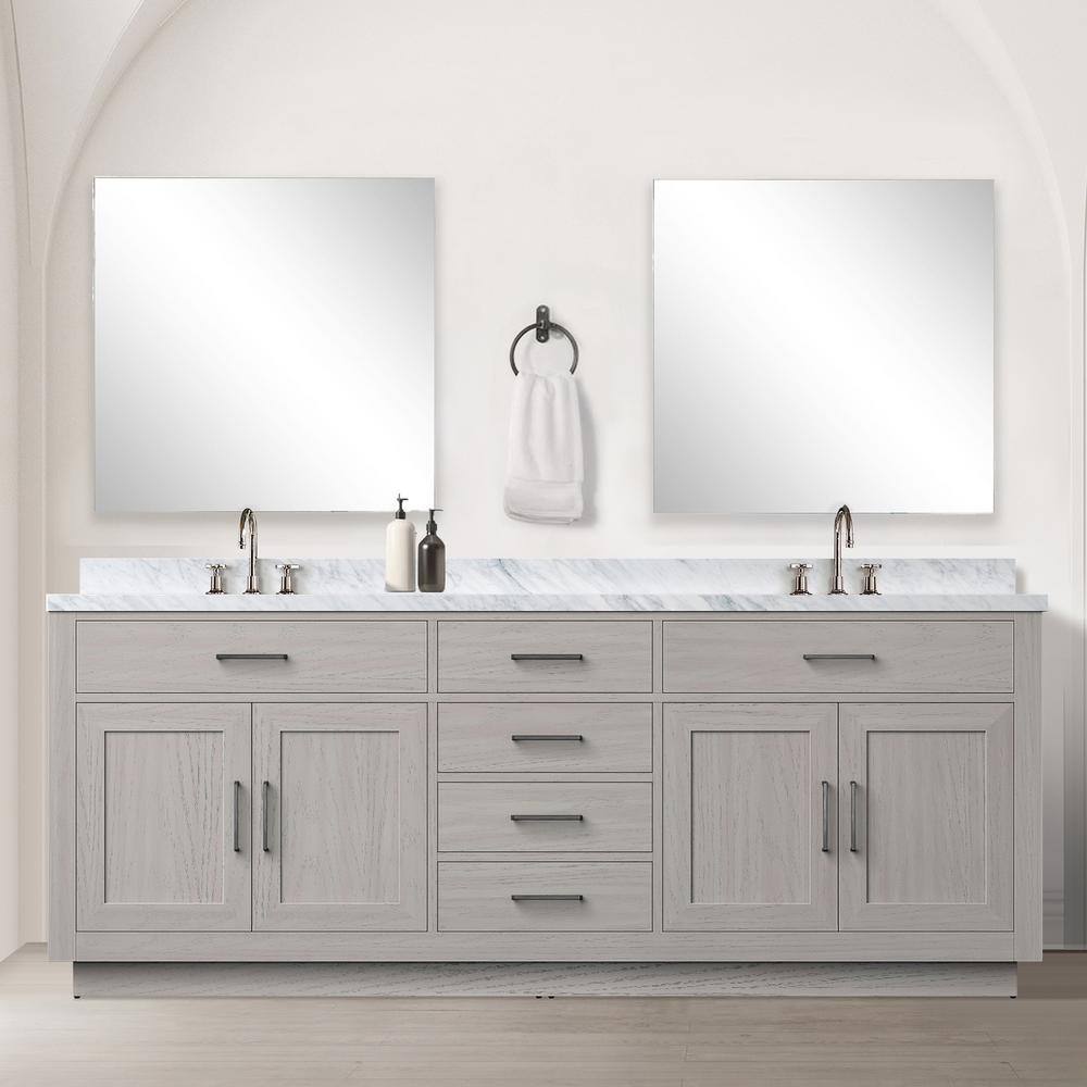Condor 84 in. Bath Vanity Cabinet without Top in White Oak Assembled price history on PriceWatchPro