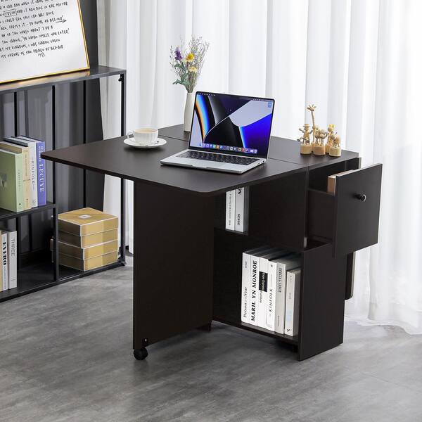  Best Choice Products 31.5in Folding Drop Leaf Desk