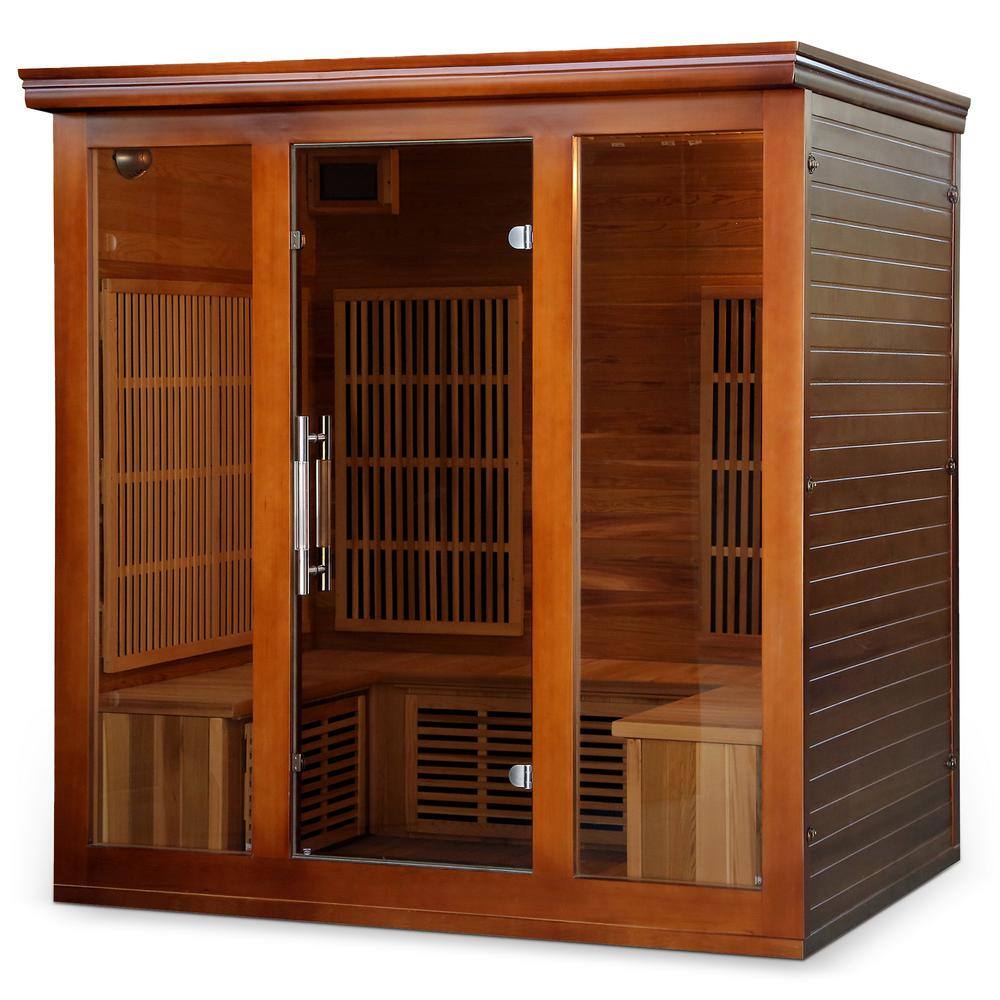Elite 5-Person Canadian Red Cedar Infrared Sauna