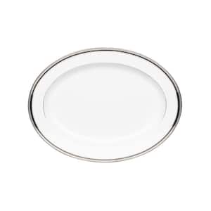 Austin Platinum 16 in. (White) Porcelain Oval Platter