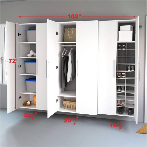 3 Piece Composite Garage Storage System, Home Depot Garage Cabinets White