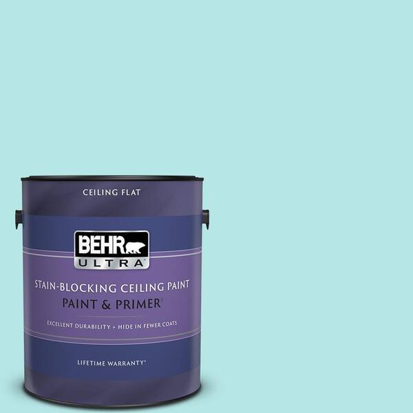 BEHR ULTRA 1 gal. #500A-2 Refreshing Pool Ceiling Flat Interior Paint and Primer