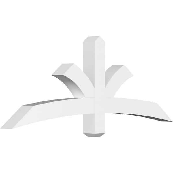 Ekena Millwork Davenport 60 in. W x 22.5 in. H x 4 in. D Signature Polyurethane Bracket