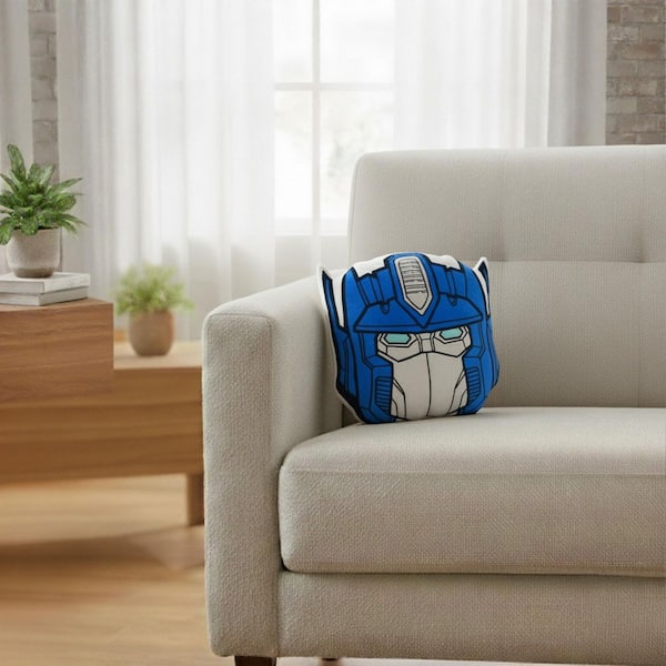 Transformers Optimus Prime Knife Edge 12 in. x 12 in. Cloud Throw Pillow
