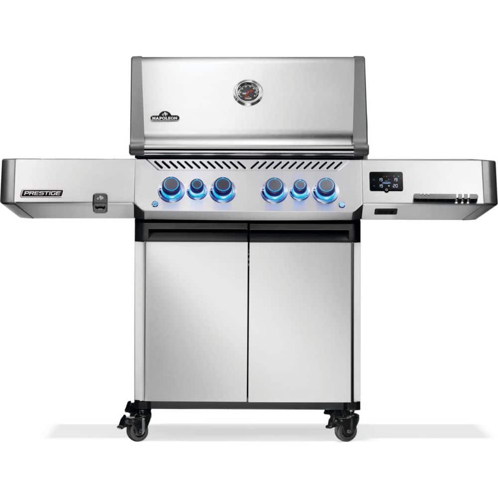 Prestige 500 Smart 4-Burner Propane Gas Grill with Infrared Side and Rear Burner in Stainless Steel with Rotisserie Kit price history on PriceWatchPro