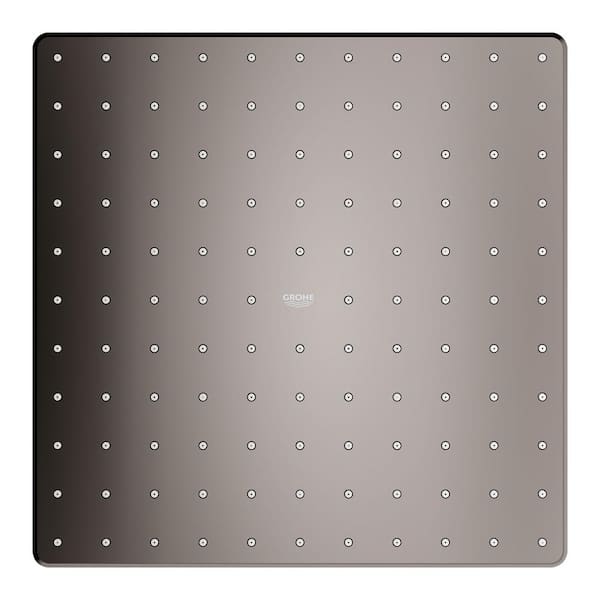 Rainshower 310 Mono 1-Spray Patterns 1.75 GPM 12 in. Ceiling Mount Fixed Shower Head in Hard Graphite