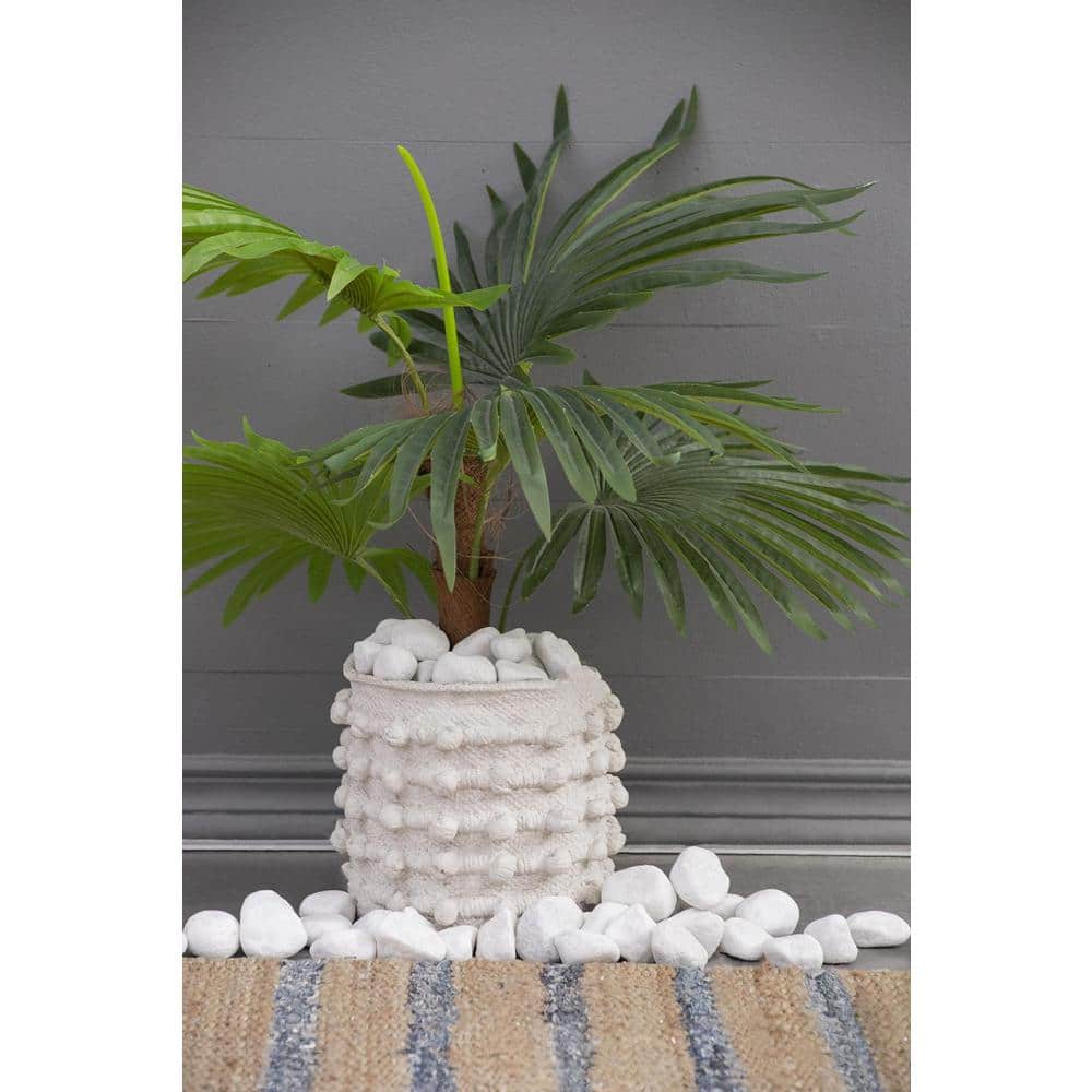 White Natural Stone Decorative Pebbles Set of 6