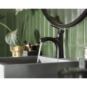 Findlay Single-Handle Single-Hole Bathroom Faucet in Matte Black